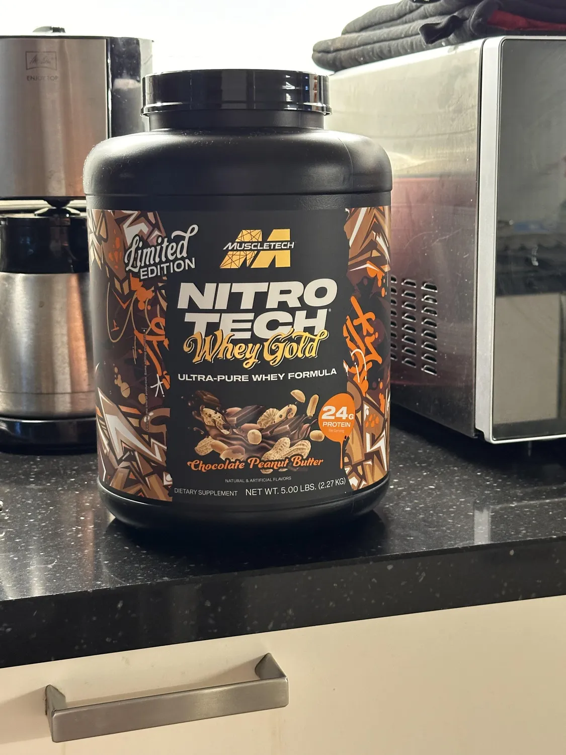 MuscleTech Nitro Tech 100% Whey Gold Whey Protein French Vanilla Cream 2 lb zuckerarm