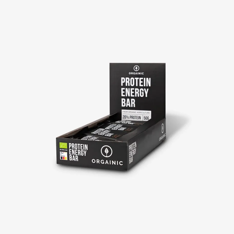 ORGAINIC Bio Protein Energy Bars Proteinriegel 12 x 50 g ohne Zuckerzusatz