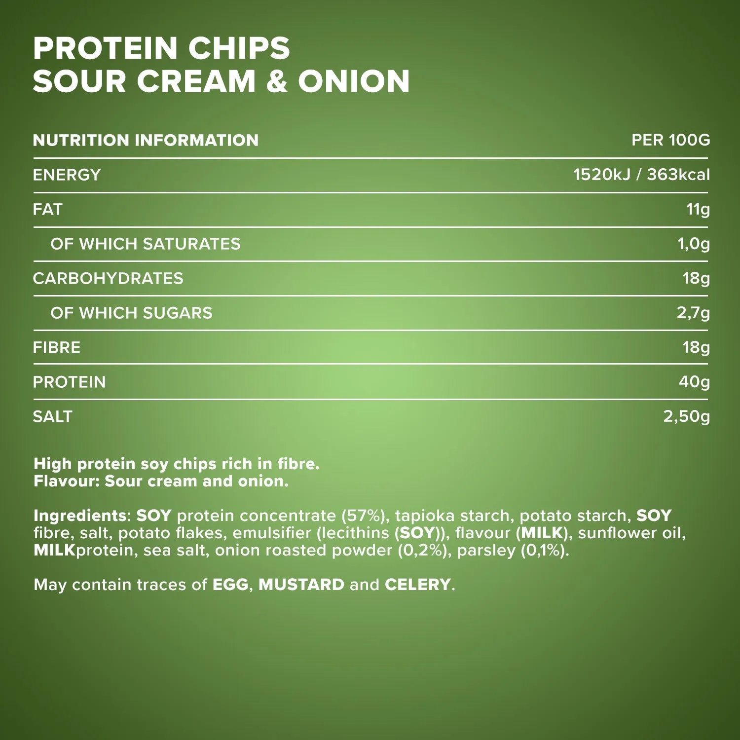 Iron Maxx Protein Chips 40 50g Sour Cream & Onion gebacken
