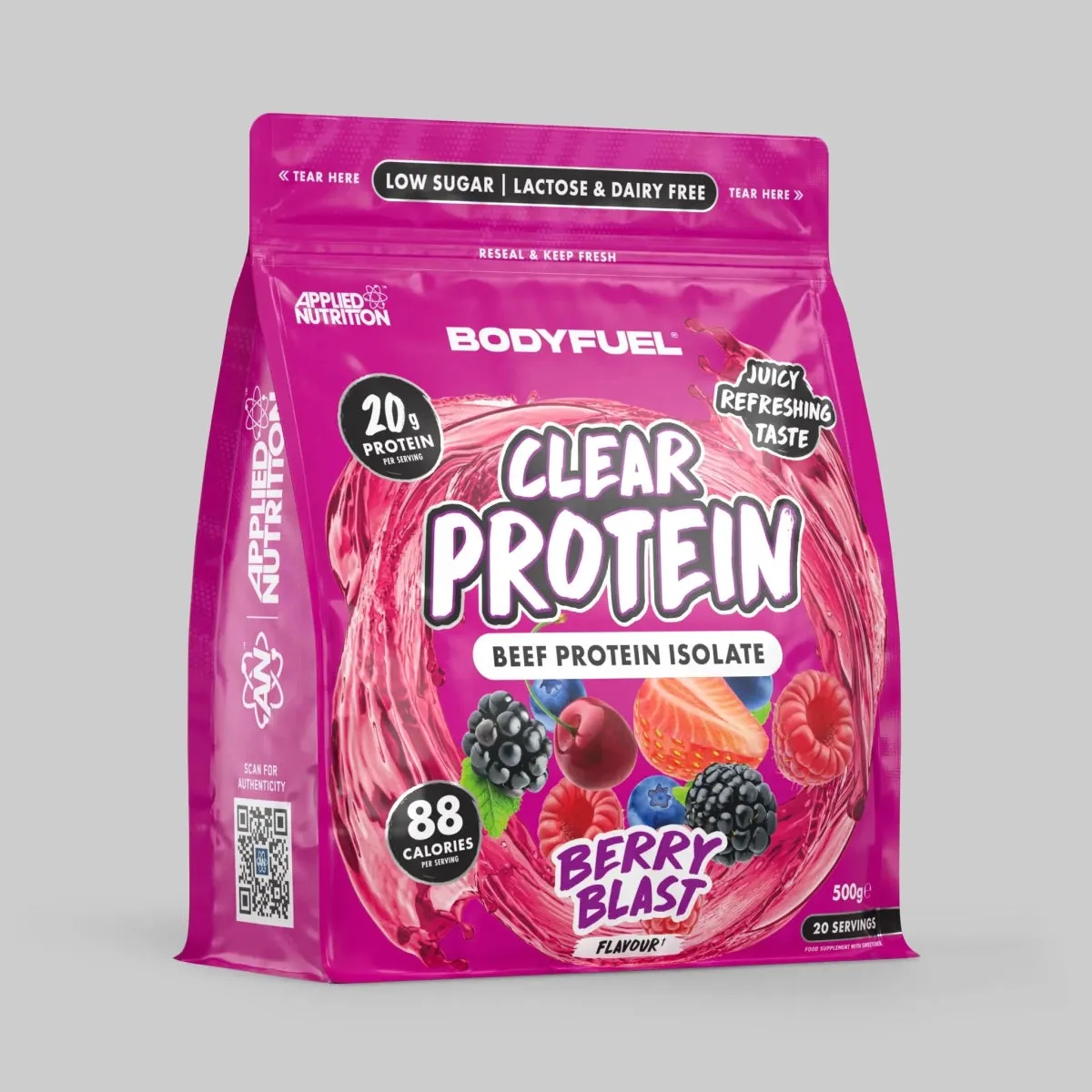 BODYFUEL Clear Beef Protein Isolat 500g Citrus