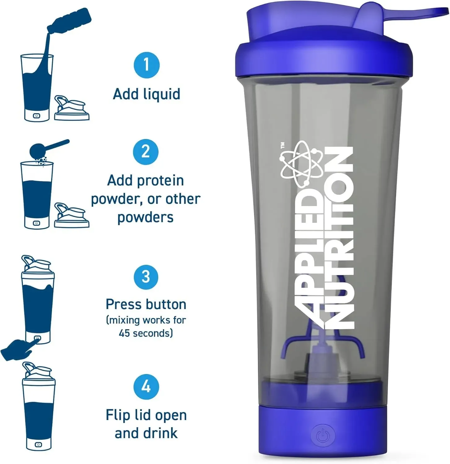 Applied Nutrition Tornado Elektrische Shaker-Flasche BPA-frei