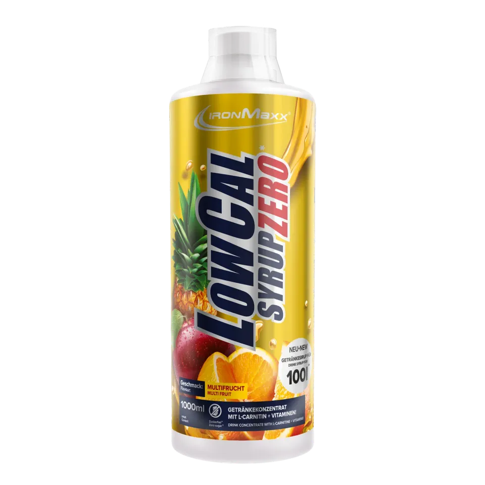 Iron Maxx LowCal Syrup Zero 1000ml Multifrucht Getränkesirup