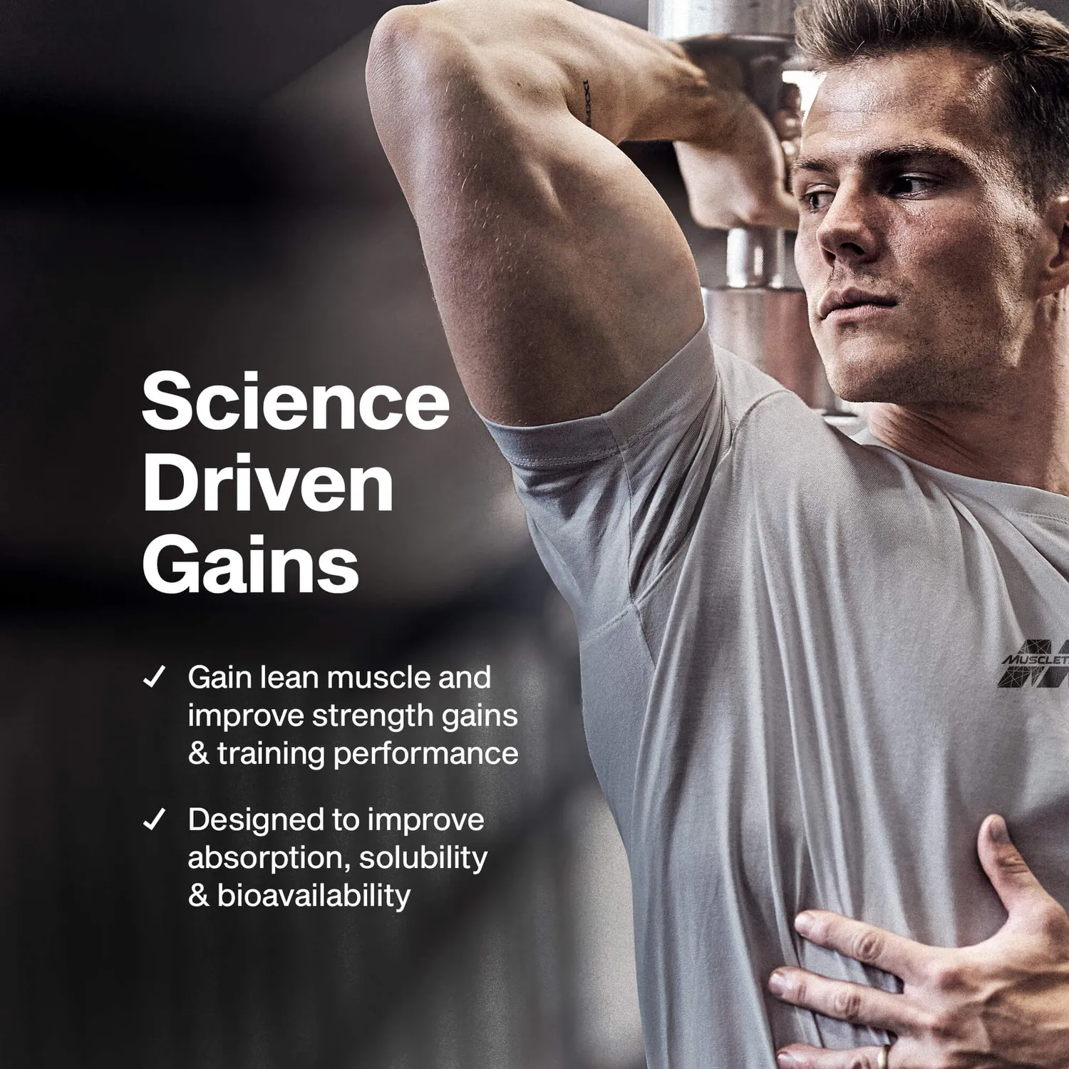 MuscleTech Creatine Peptide 447 Creatin Standardvariante bessere Löslichkeit