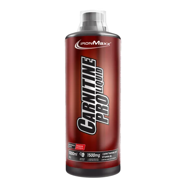 Iron Maxx Carnitine Pro Liquid L-Carnitin Erdbeere 1000 ml vegan