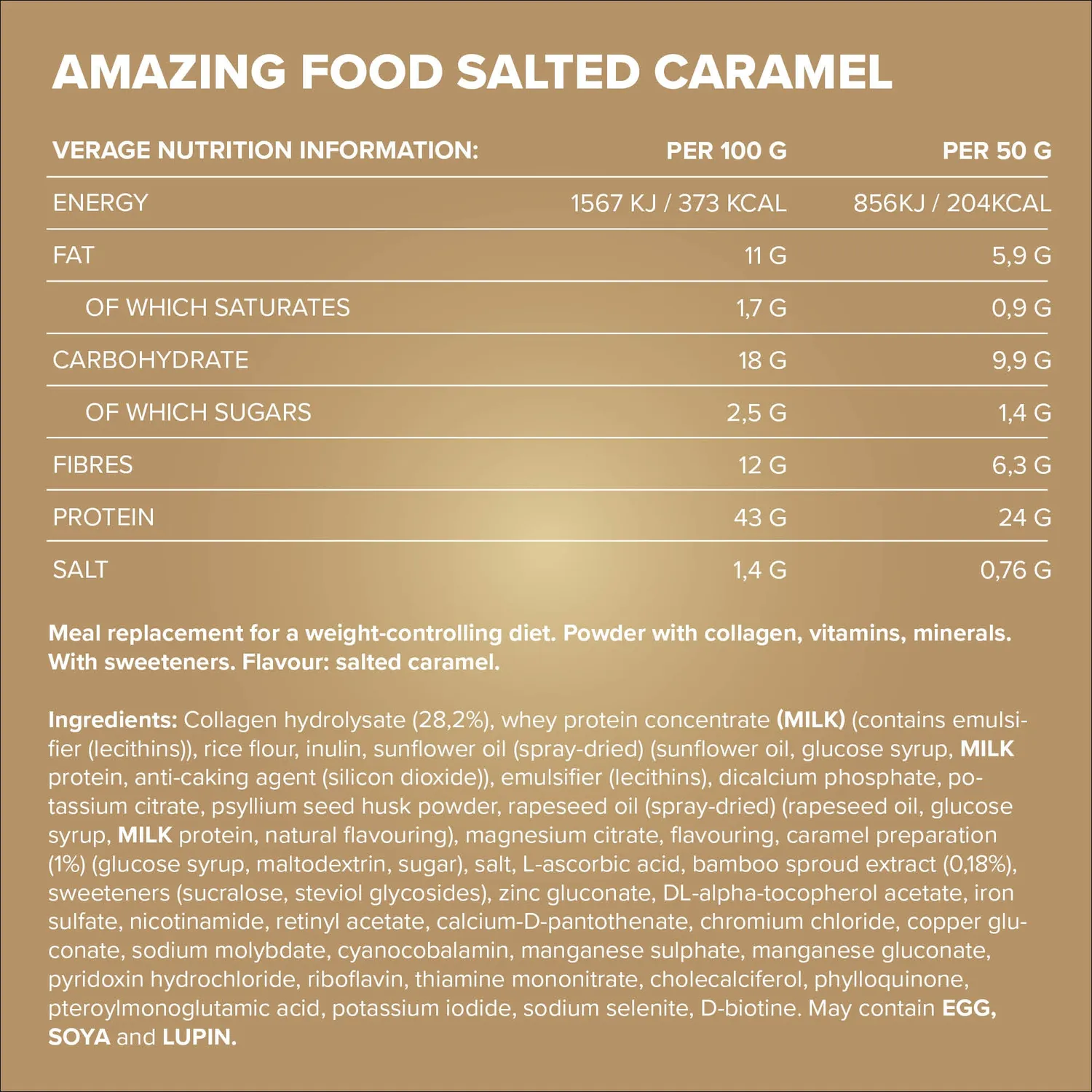 Iron Maxx Amazing Food 330g Salted Caramel Diätpulver