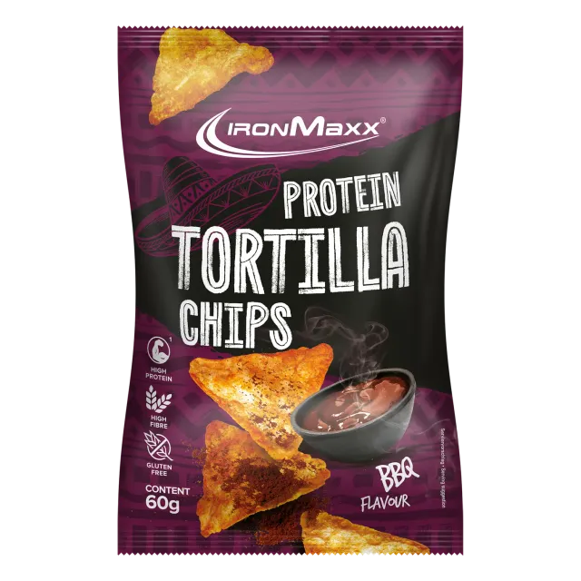 Iron Maxx Protein Tortilla Chips 2.0 Chips Barbecue 60g Vegan
