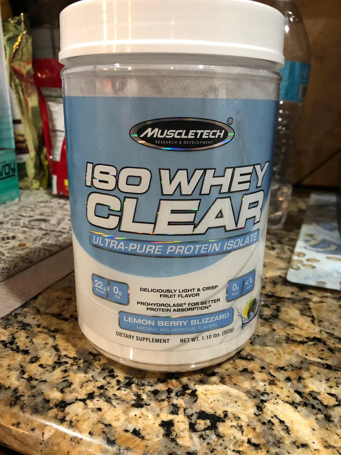 MuscleTech Iso Whey Clear Proteinpulver verschiedene Sorten leicht
