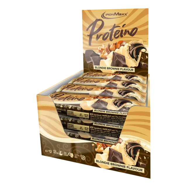 Iron Maxx Proteino Proteinriegel 12x30g Blondie Brownie zuckerreduziert