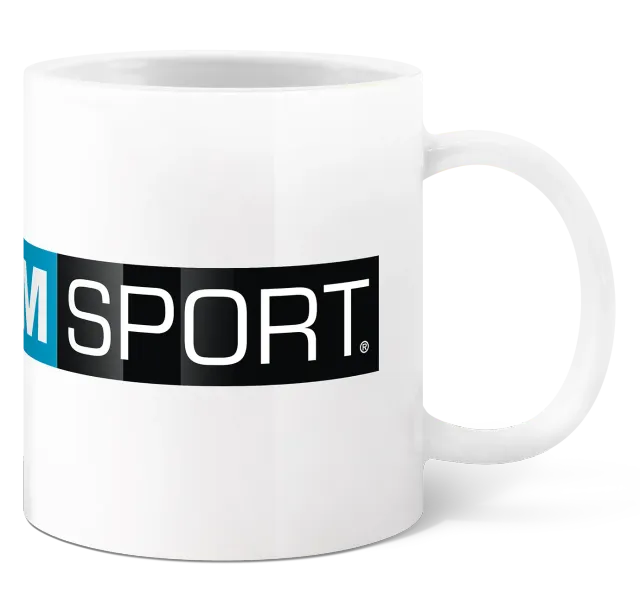 AMSPORT Tasse Logo Keramikbecher 330 ml