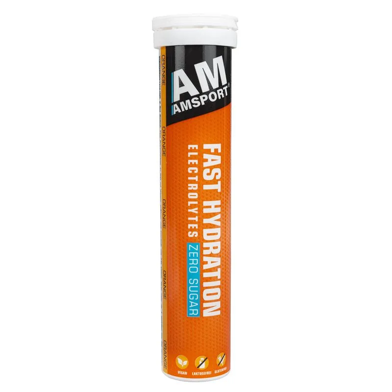 AMSPORT Fast Hydration 20 Brausetabletten Orange zuckerfrei