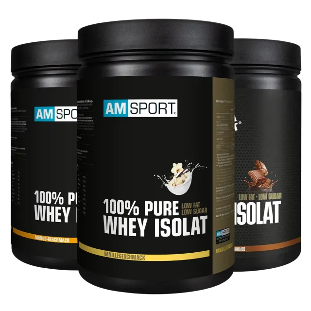 Amsport High Premium Whey Isolat Proteinpulver 700 g laktosearm