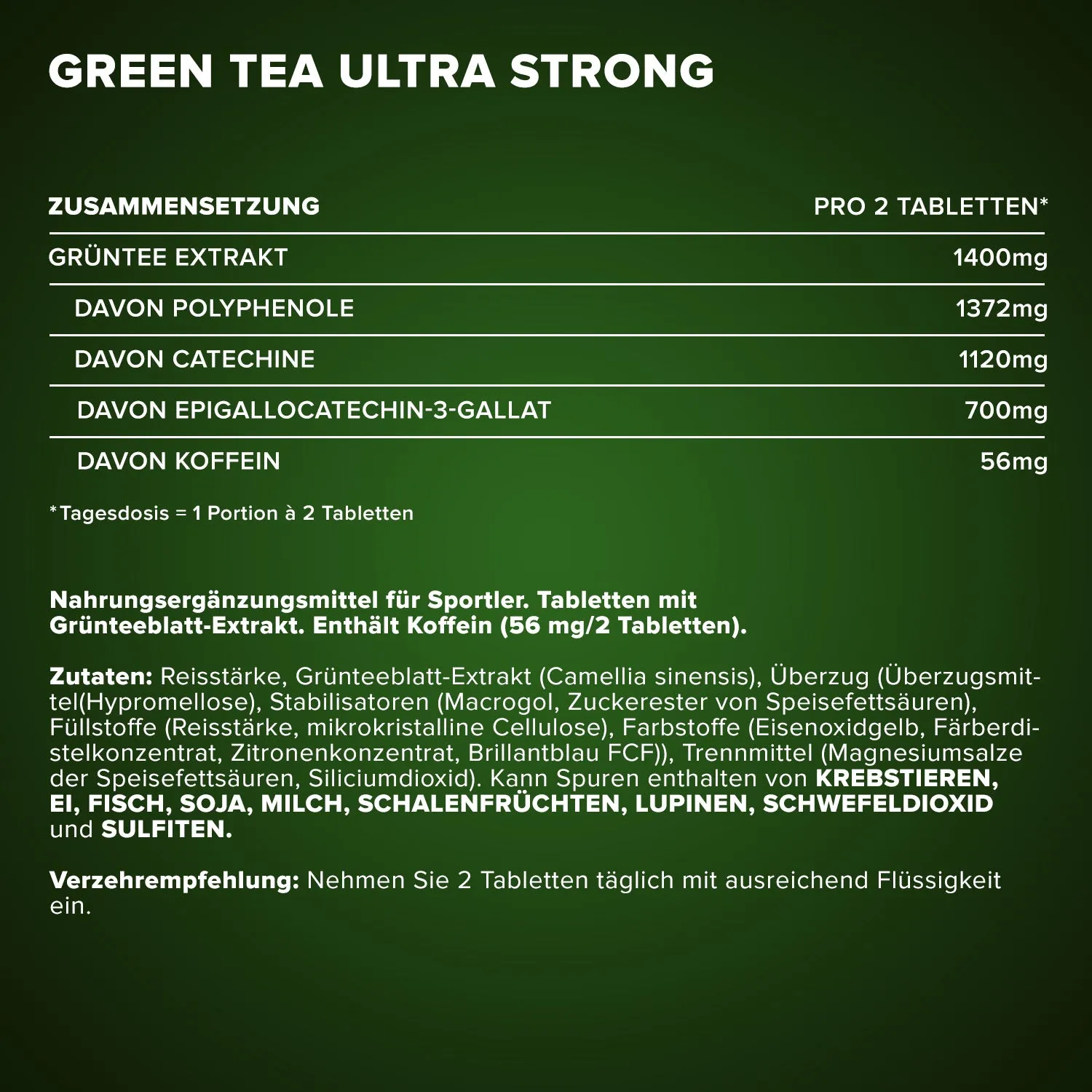 Iron Maxx Ultra Strong Green Tea Tabletten 90 Grüntee