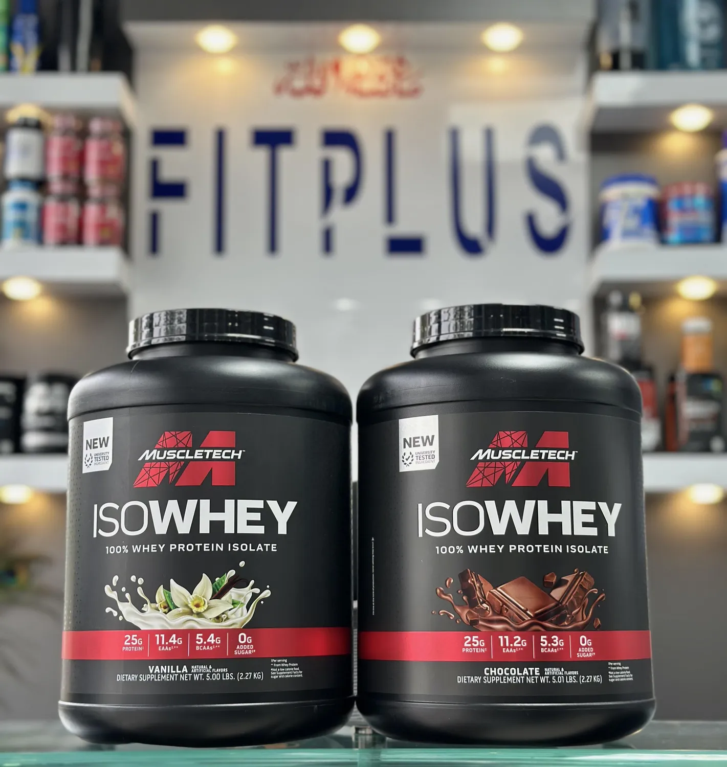 MuscleTech IsoWhey Proteinpulver Schoko 2 lb Isolat