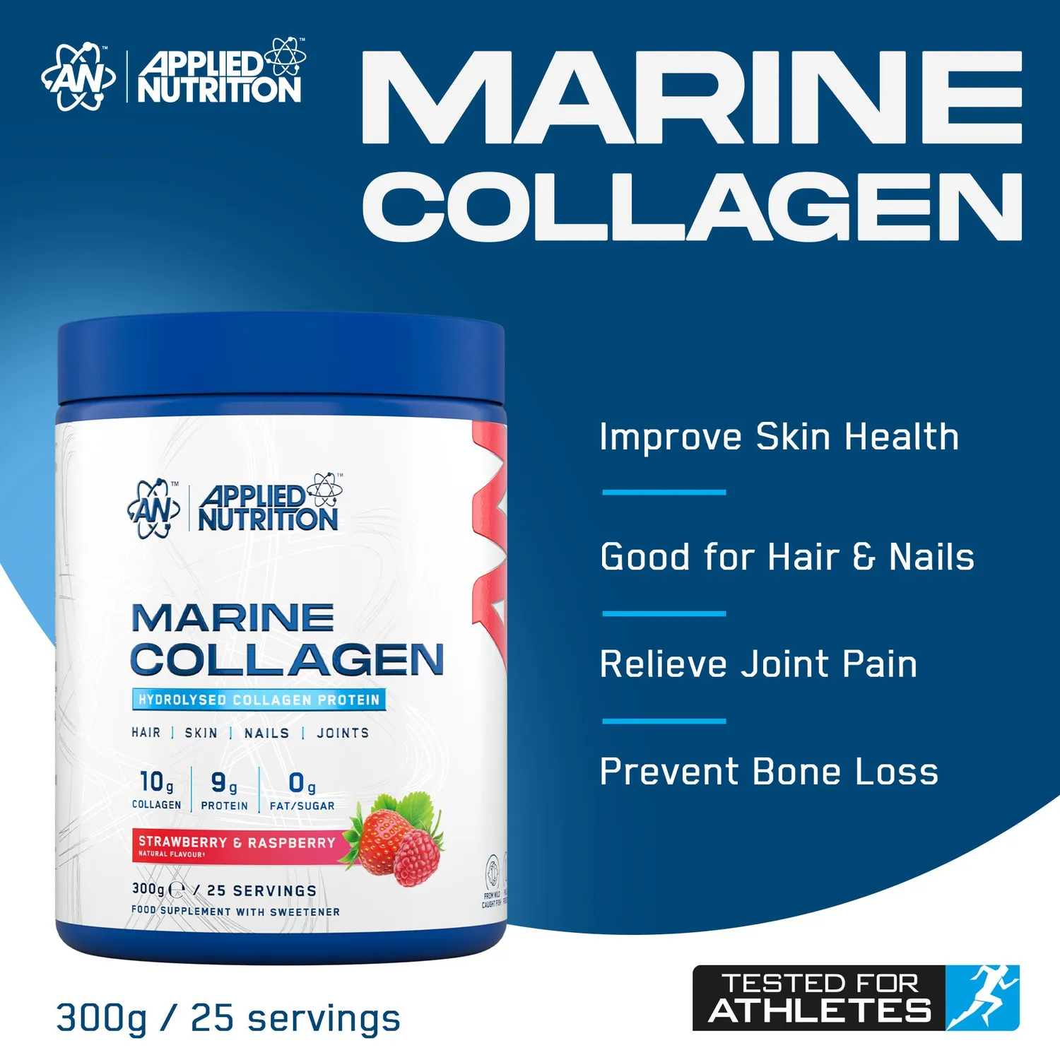 Applied Nutrition Marine Collagen Kollagenpulver 300 g geschmacksneutral