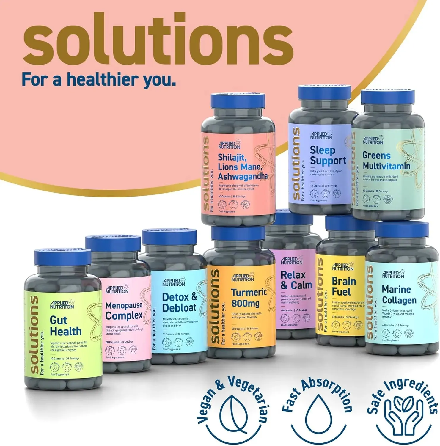 Applied Nutrition Detox & Debloat Kapseln 60 Kapseln vegan