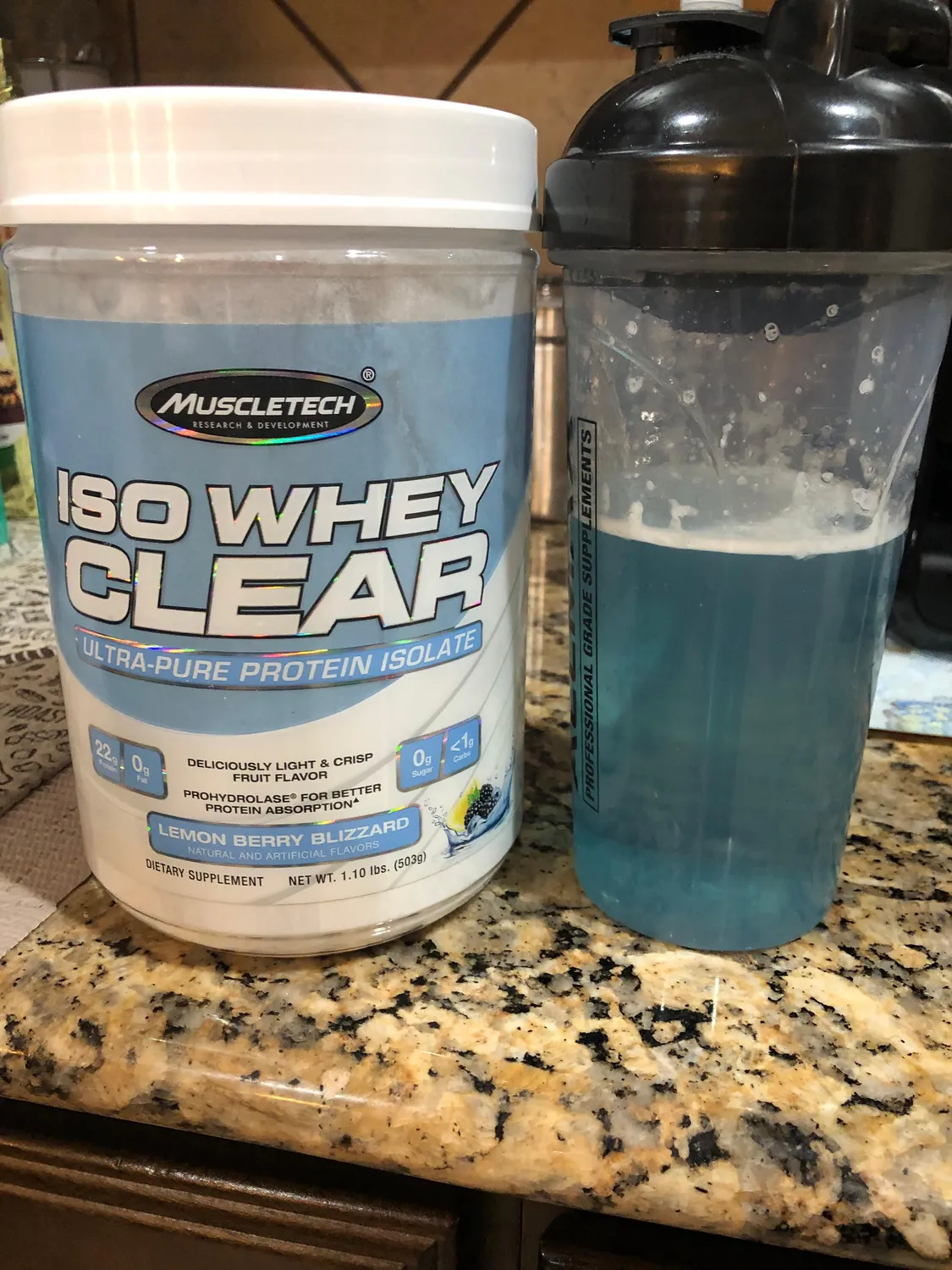 MuscleTech Iso Whey Clear Proteinpulver verschiedene Sorten leicht