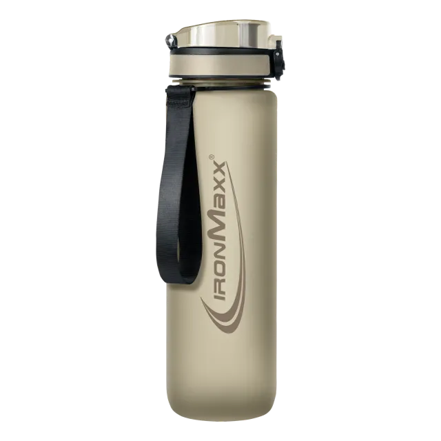 Iron Maxx Sport Water Bottle Trinkflasche 1000ml Sandstone Beige BPA-frei