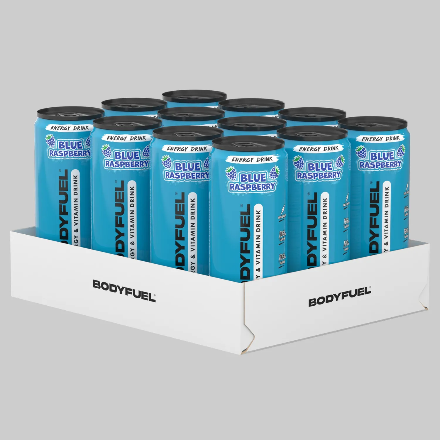 Applied Nutrition Bodyfuel Energydrink Blaue Himbeere 330ml zuckerfrei