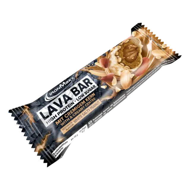 Iron Maxx Lava Bar Protein Riegel 40g White Salty Peanut Low Sugar