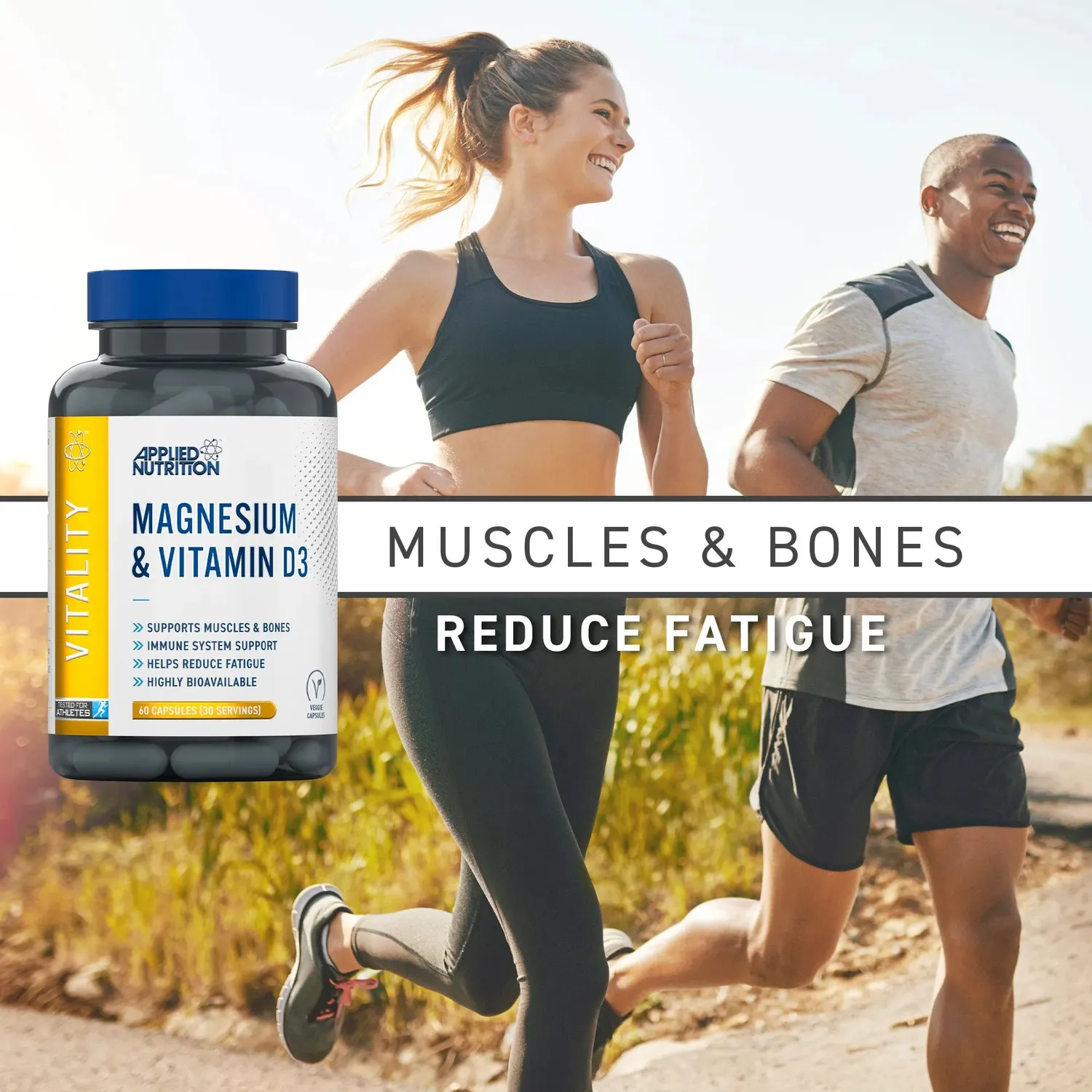 Applied Nutrition Calcium Magnesium Kapseln 60 Kapseln D3
