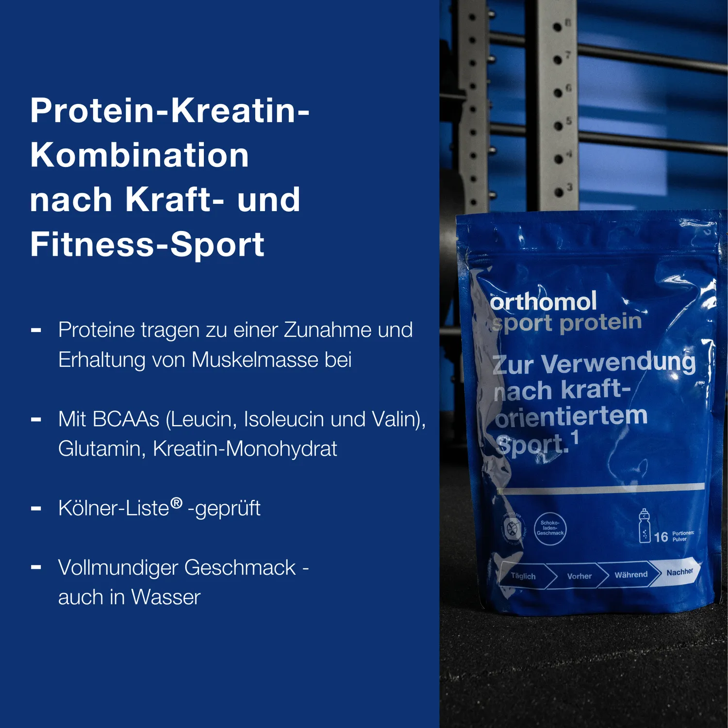 Orthomol Sport protein Bundle Proteinpulver Vanille + Schokolade 32 Portionen