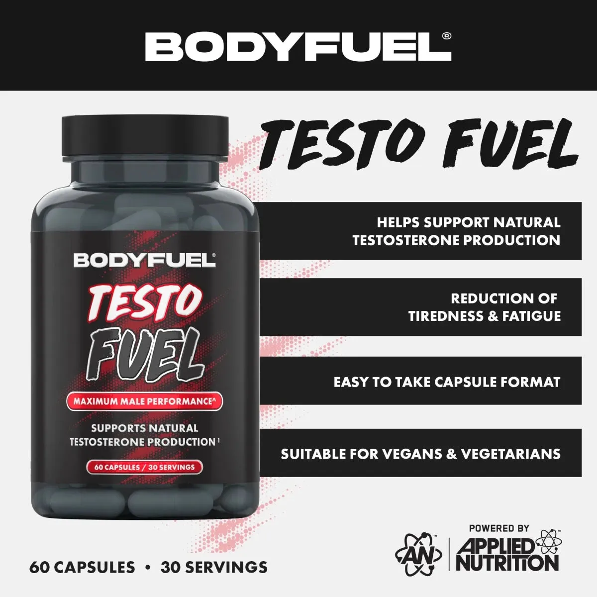 Applied Nutrition BodyFuel TestoFuel Kapseln 60 Stück Männer