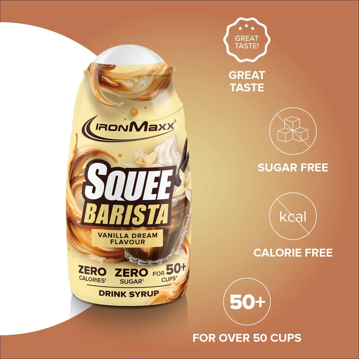 Iron Maxx SqueeBarista Sirup 65 ml Vanilla Dream zuckerfrei