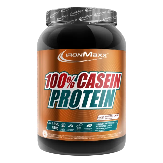 Iron Maxx 100% Casein Protein Proteinpulver 750 g Cookies and Cream