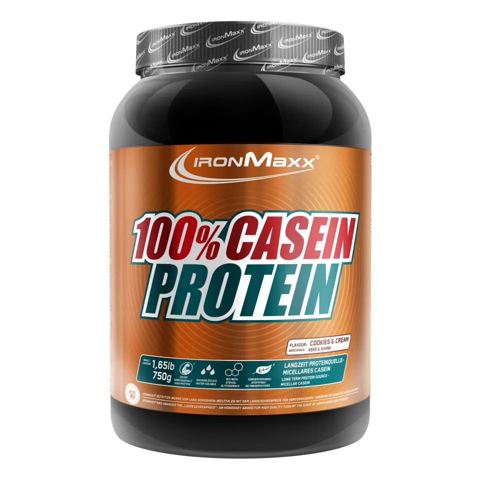 Iron Maxx 100% Casein Protein Proteinpulver 750 g Cookies and Cream