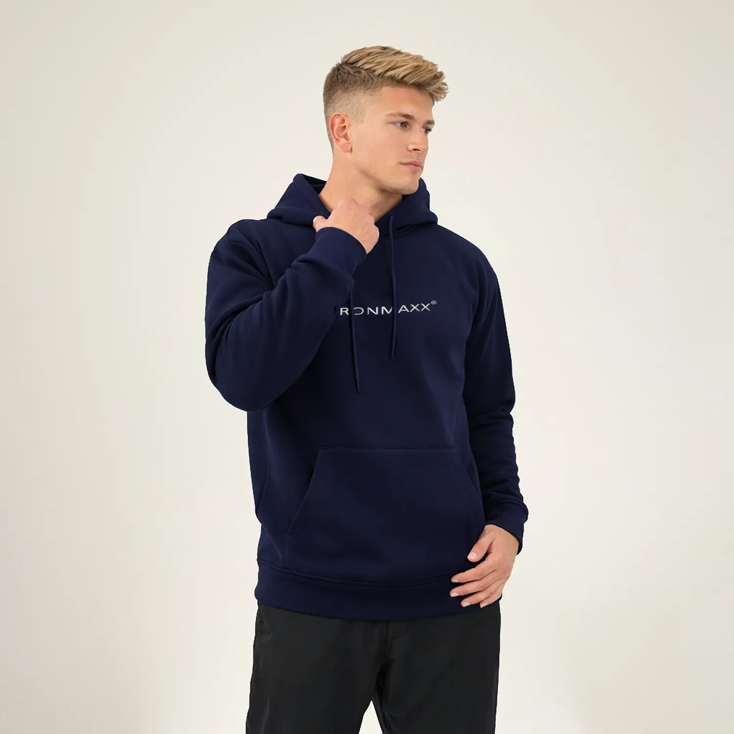 Iron Maxx Hoodie dunkelblau Unisex Größe M oversized