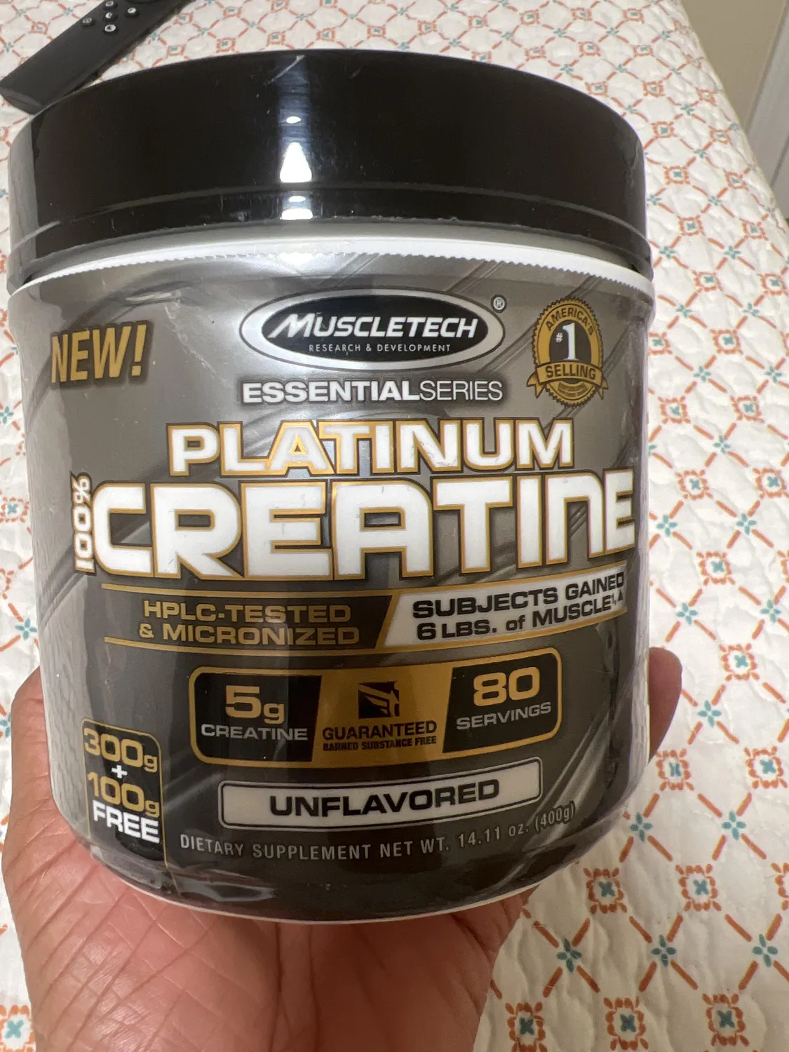 MuscleTech Platinum 100% Creatine Kreatin Monohydrat
