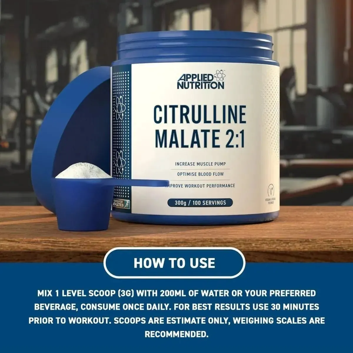 Applied Nutrition Citrullin Malat Pulver 300 g vegan