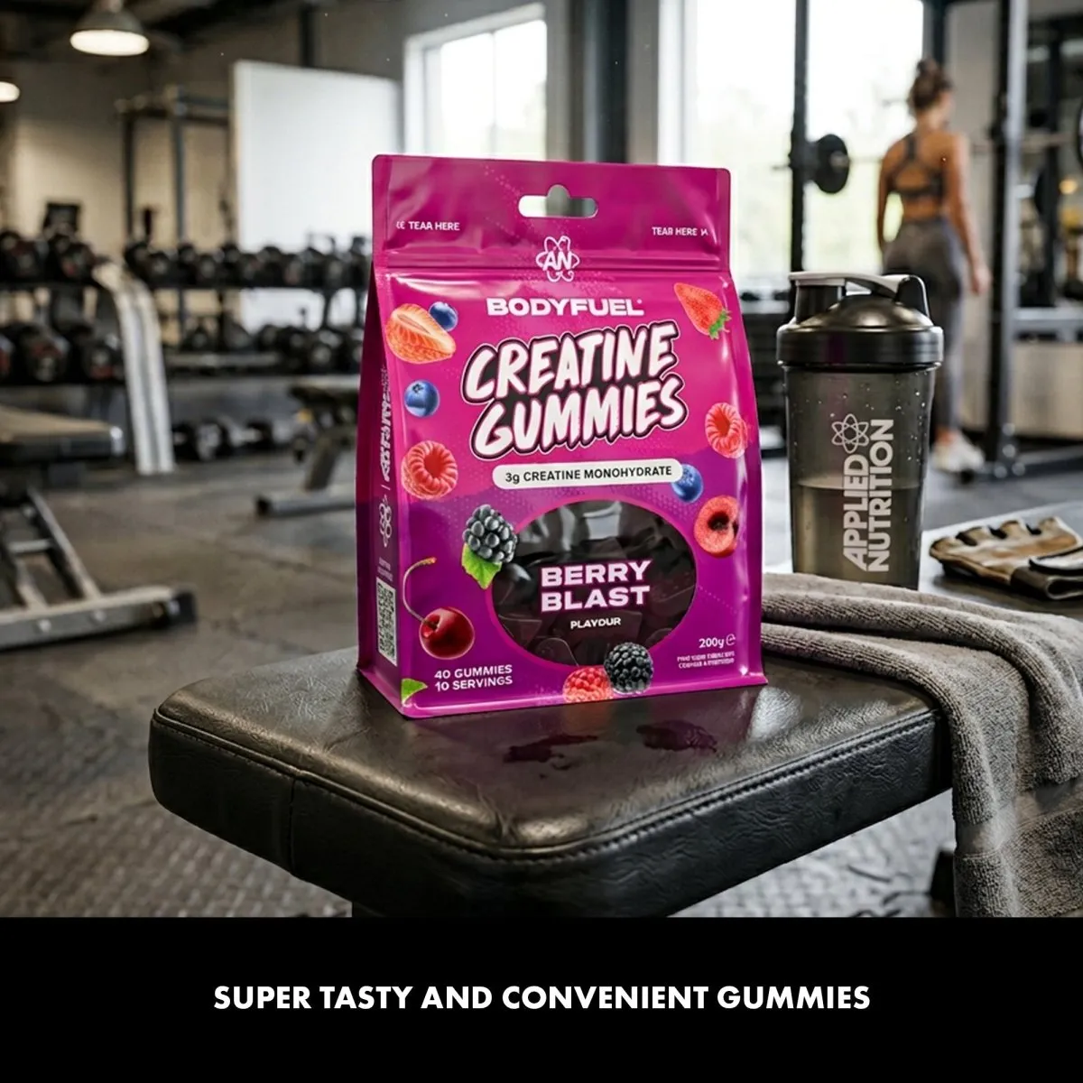 Applied Nutrition BODYFUEL Creatine Gummies Kreatin Berry Blast