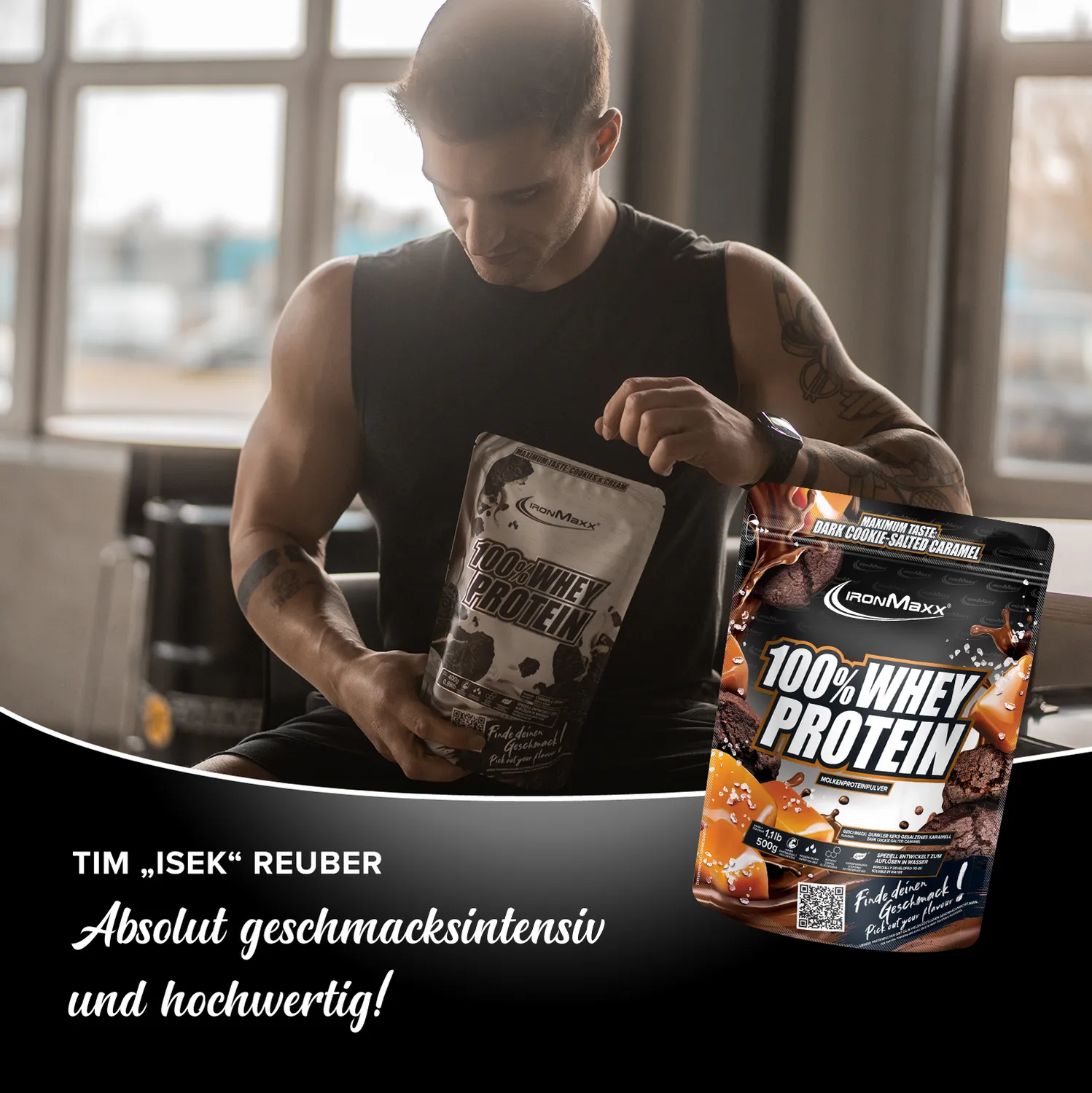 Iron Maxx 100% Whey Protein 500g Dark Cookie Salted Caramel