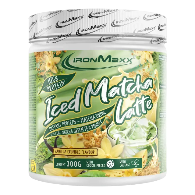 Iron Maxx Iced Matcha Latte Vanilla Crumble Proteinpulver 300g