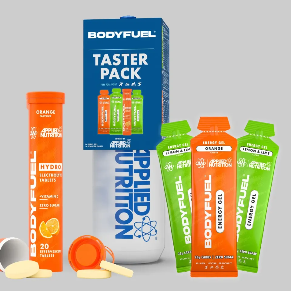 Applied Nutrition BodyFuel Taster Pack Gels Tabs Flasche