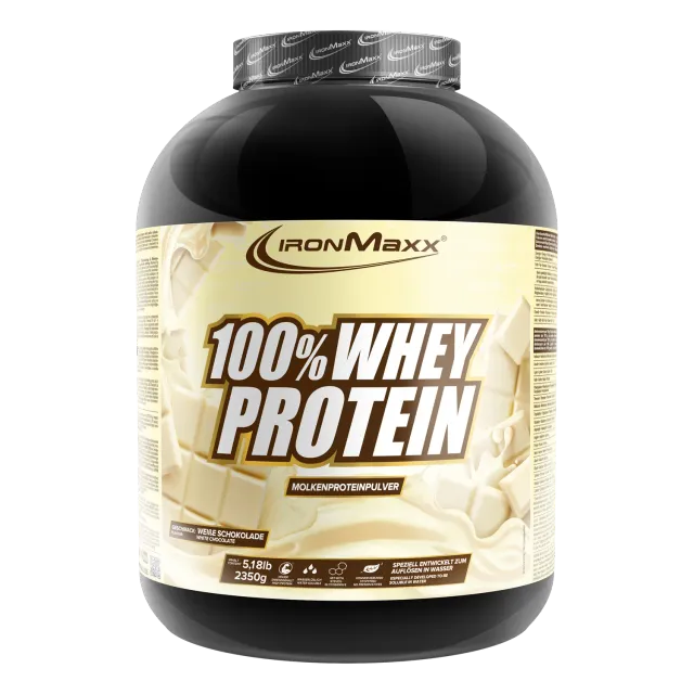 Iron Maxx 100% Whey Protein 2350g Weiße Schokolade Proteinpulver