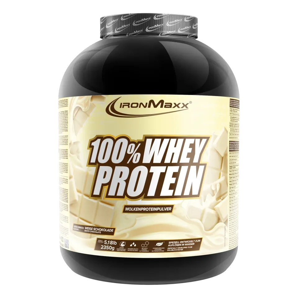 Iron Maxx 100% Whey Protein 2350g Weiße Schokolade Proteinpulver