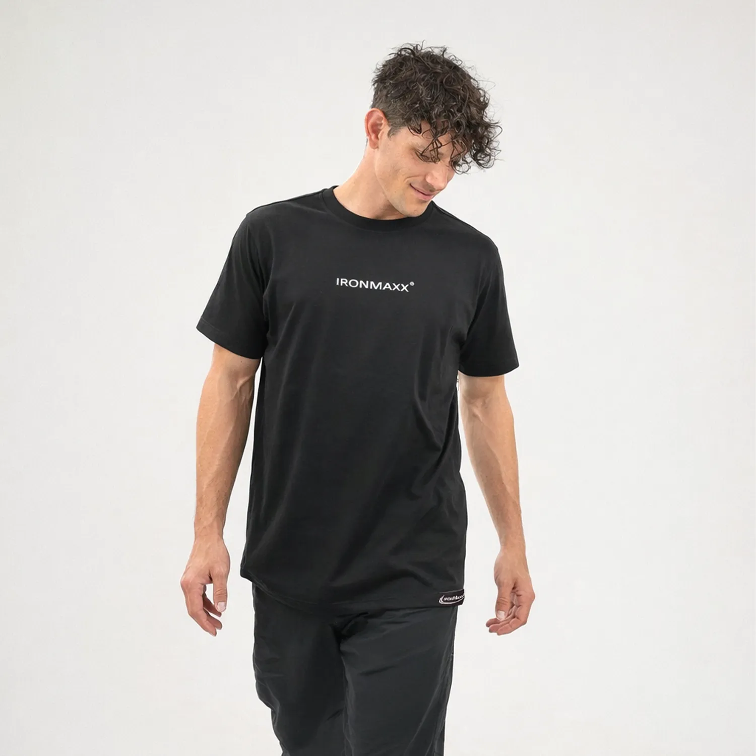 Iron Maxx T-Shirt Herren Schwarz Größe S Baumwolle