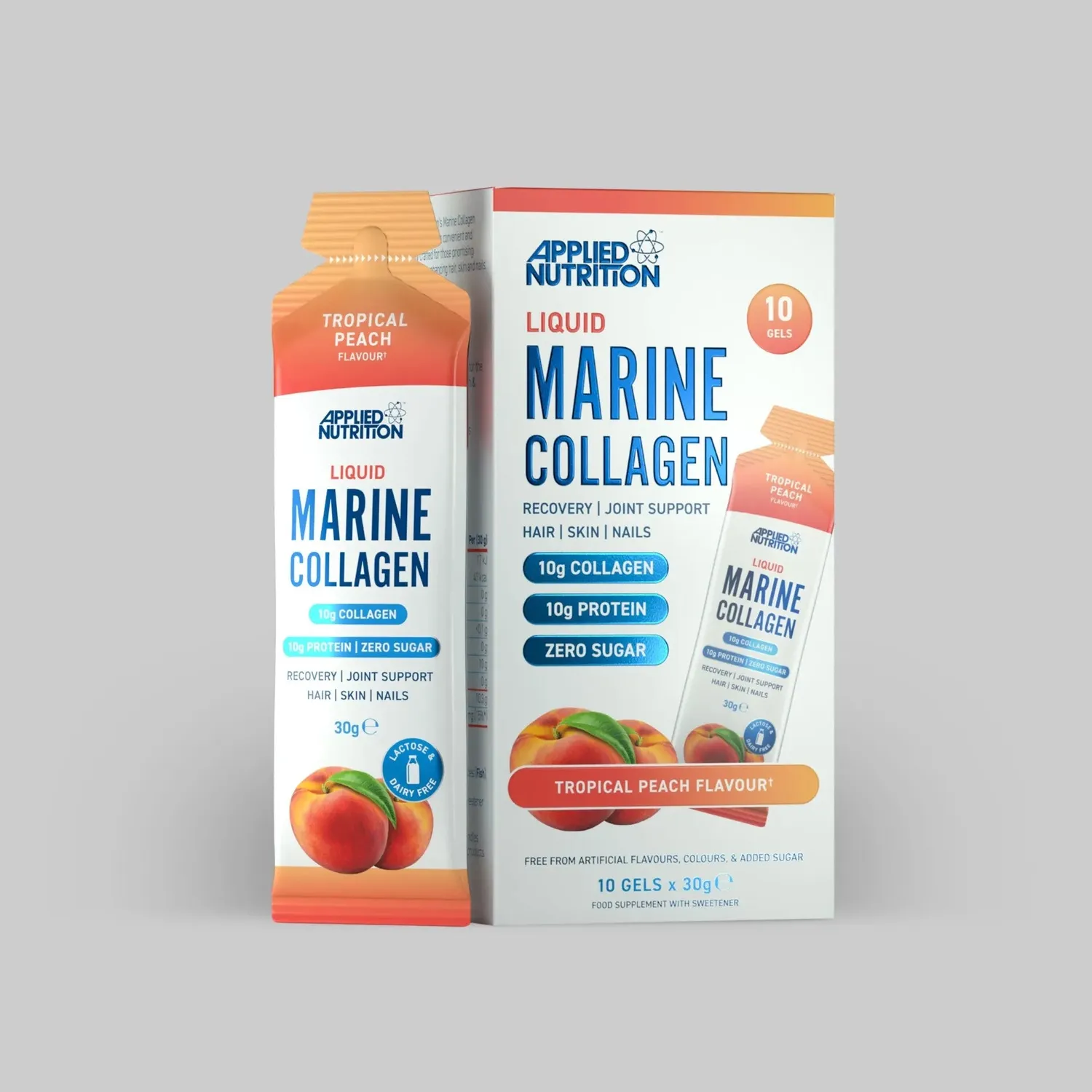 Applied Nutrition Marine Collagen Liquid Peach 10x 10 g