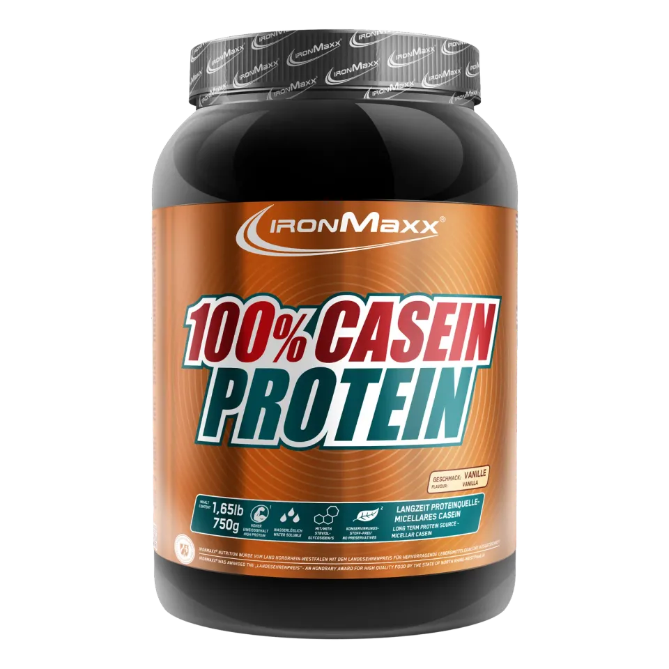 Iron Maxx 100% Casein Protein Pulver Vanille 750 g Slow Release