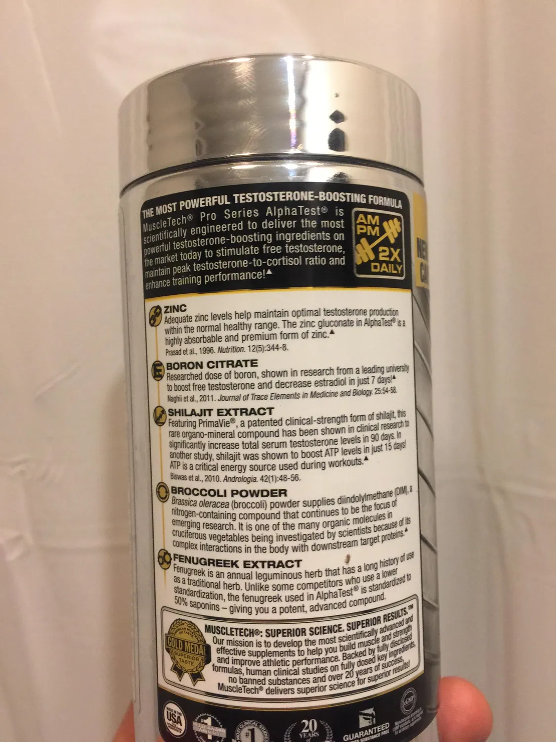 MuscleTech AlphaTest Testosteron-Supplement