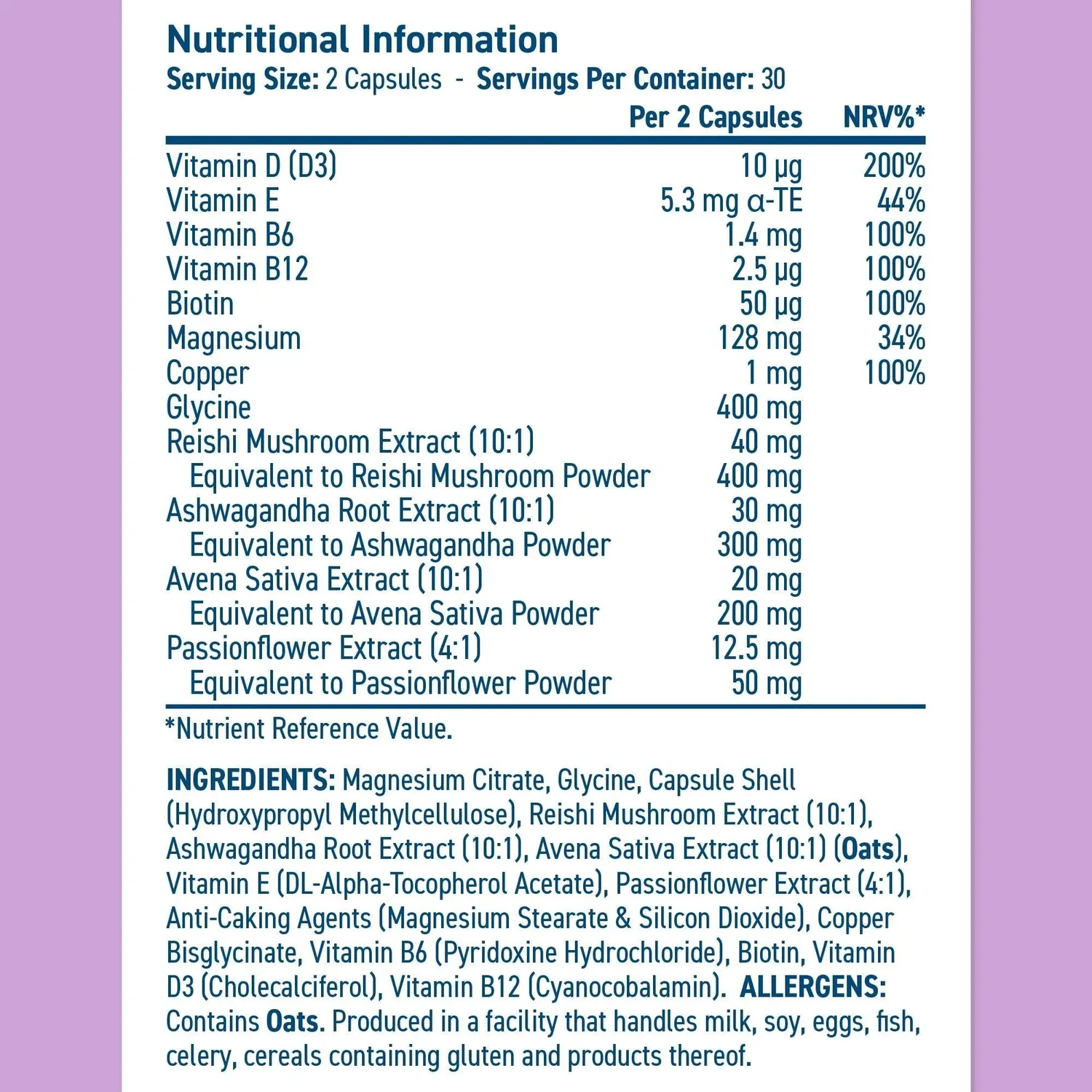 Applied Nutrition Relax & Calm Kapseln 60 Kapseln Ashwagandha