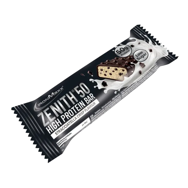 Iron Maxx Zenith 50 Stracciatella Crisp Riegel 100g proteinreich