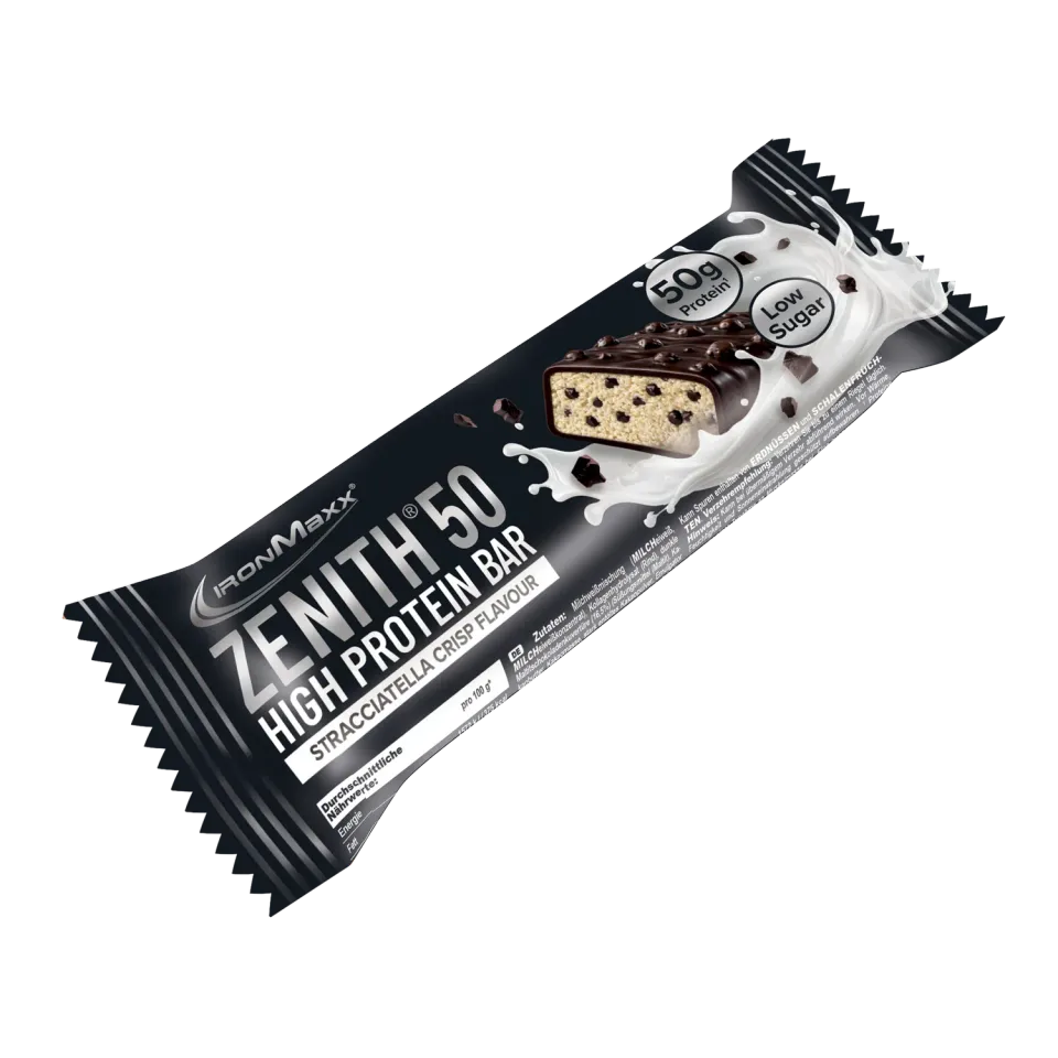 Iron Maxx Zenith 50 Stracciatella Crisp Riegel 100g proteinreich
