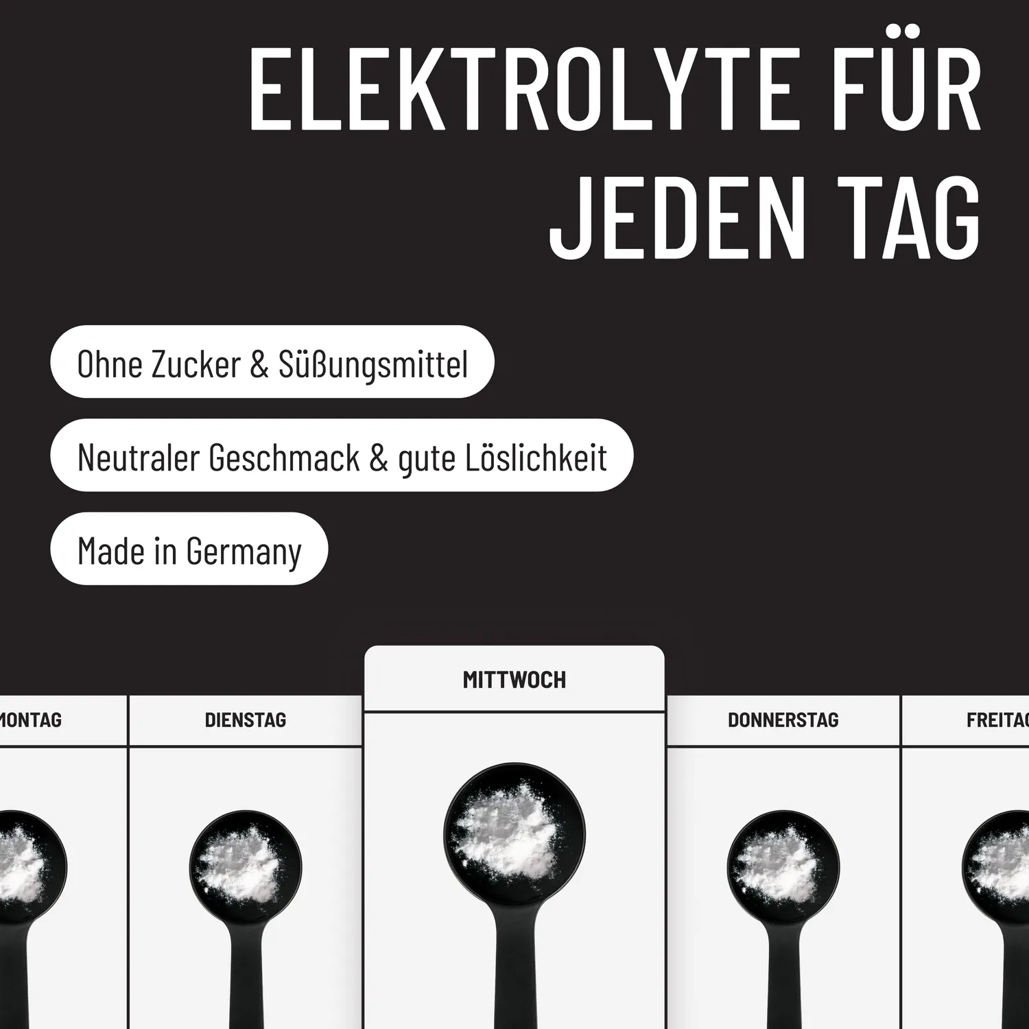 ORGAINIC Elektrolyte Pulver zuckerfrei ohne Süßstoffe