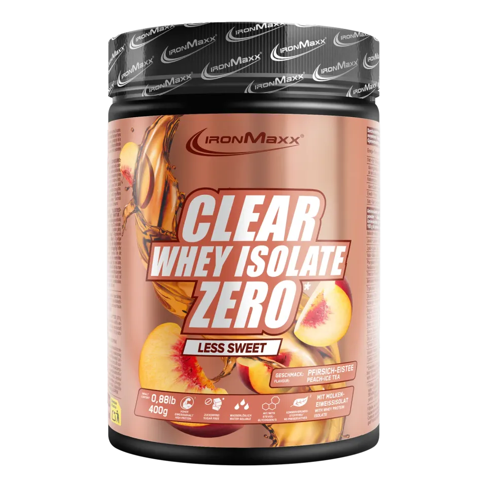 Iron Maxx Clear Whey Isolate ZERO 400 g Peach Ice Tea Proteinpulver