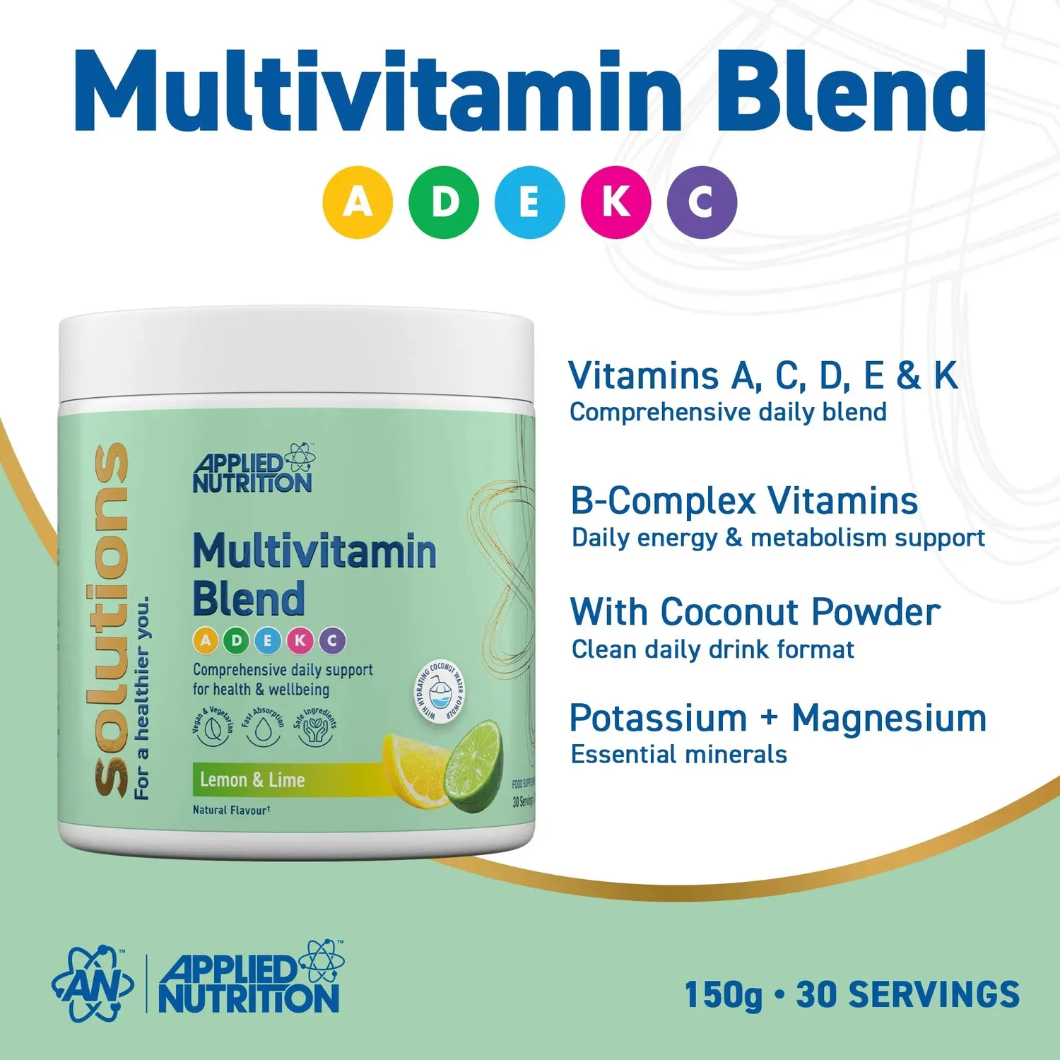 Applied Nutrition Solutions Multivitamin Pulver zuckerfrei