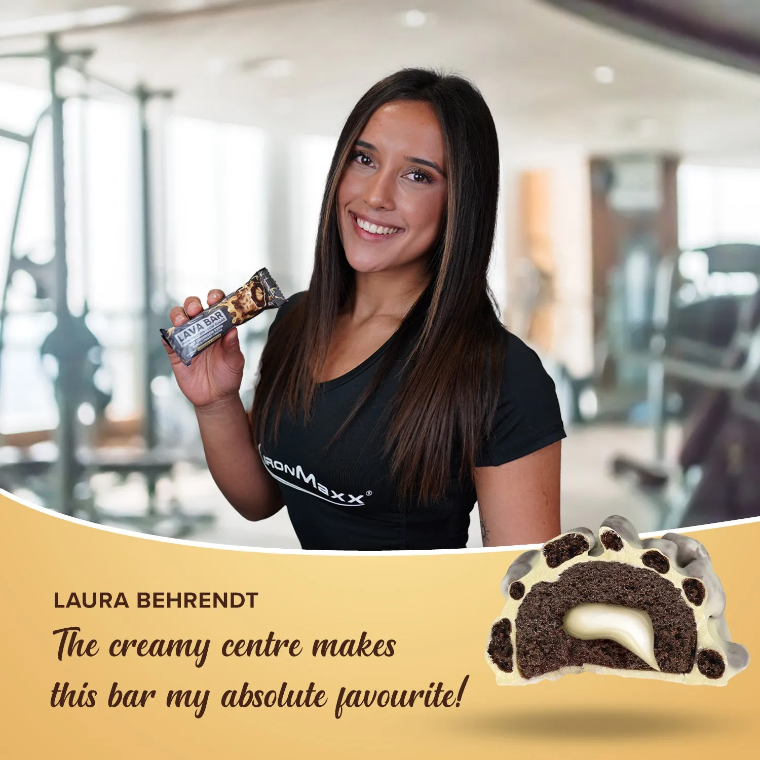 Iron Maxx Lava Bar Proteinriegel 40 g Cookies and Cream
