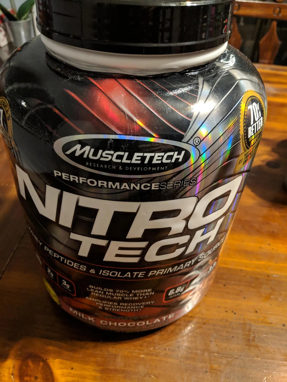 MuscleTech Nitro-Tech Whey Protein Pulver 2 lb Milk Chocolate mit Kreatin